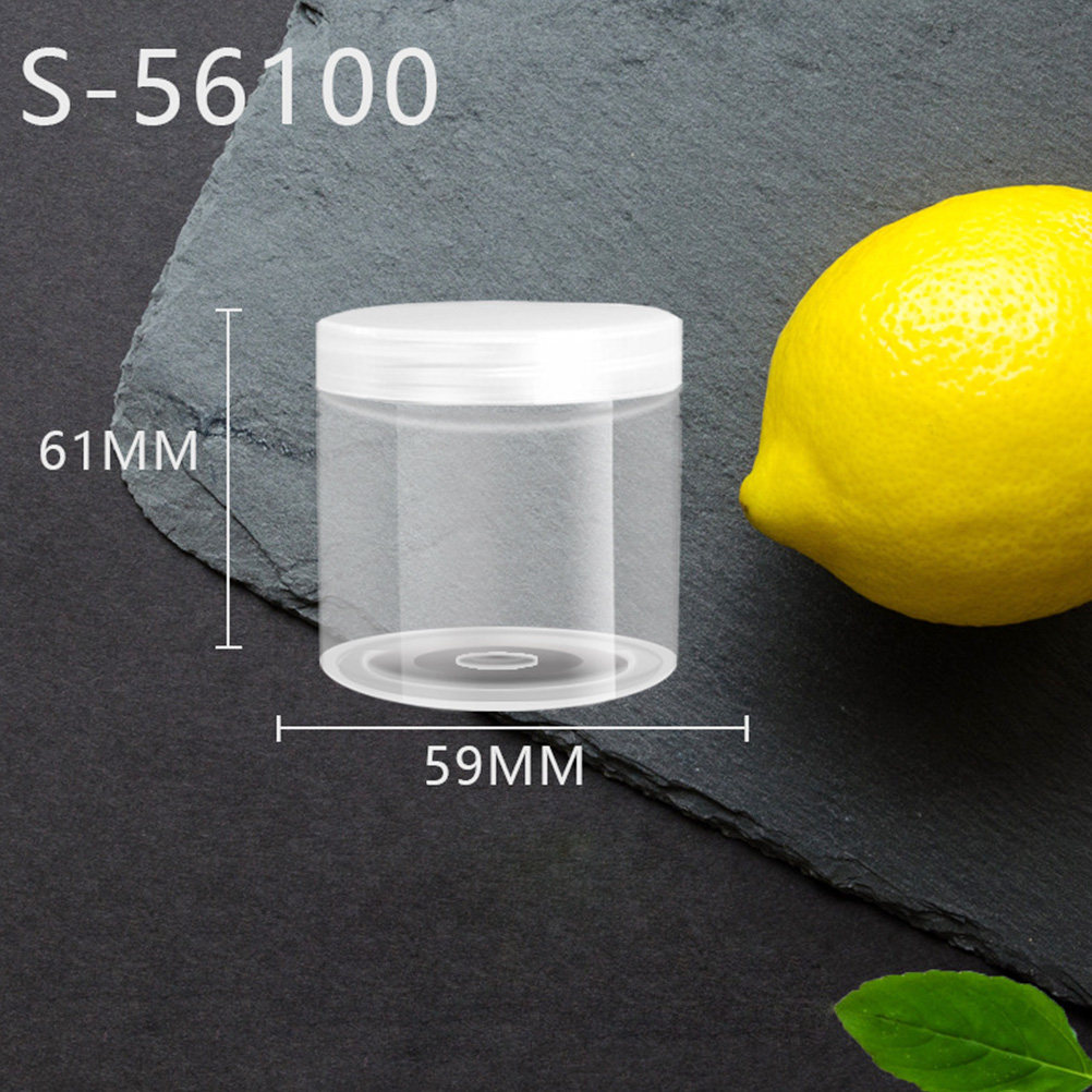 Reusable Bottle - 10Pcs 100Ml Transparent Round Plastic Bottles