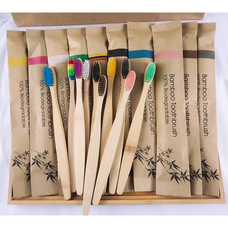 Bamboo Toothbrush - 5-30pcs Bamboo Toothbrushes Soft Bristles Toothbrush