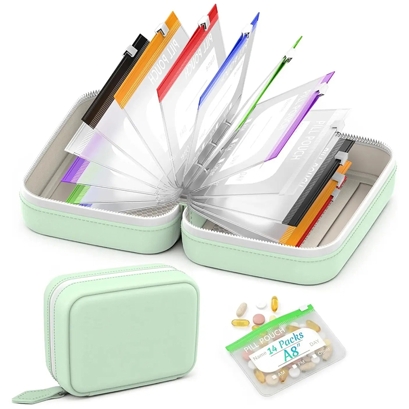 Reusable Bag - 7/14 Pouch Weekly Pill Organizer Color