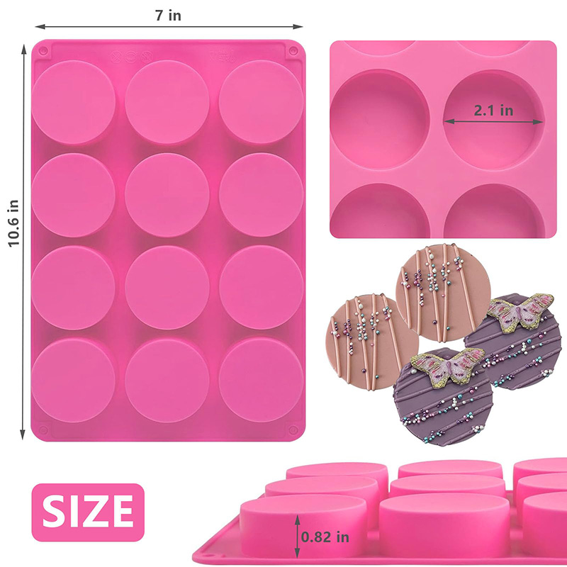 Round Silicone Molds 12-Cavity - Eco Soap review and price