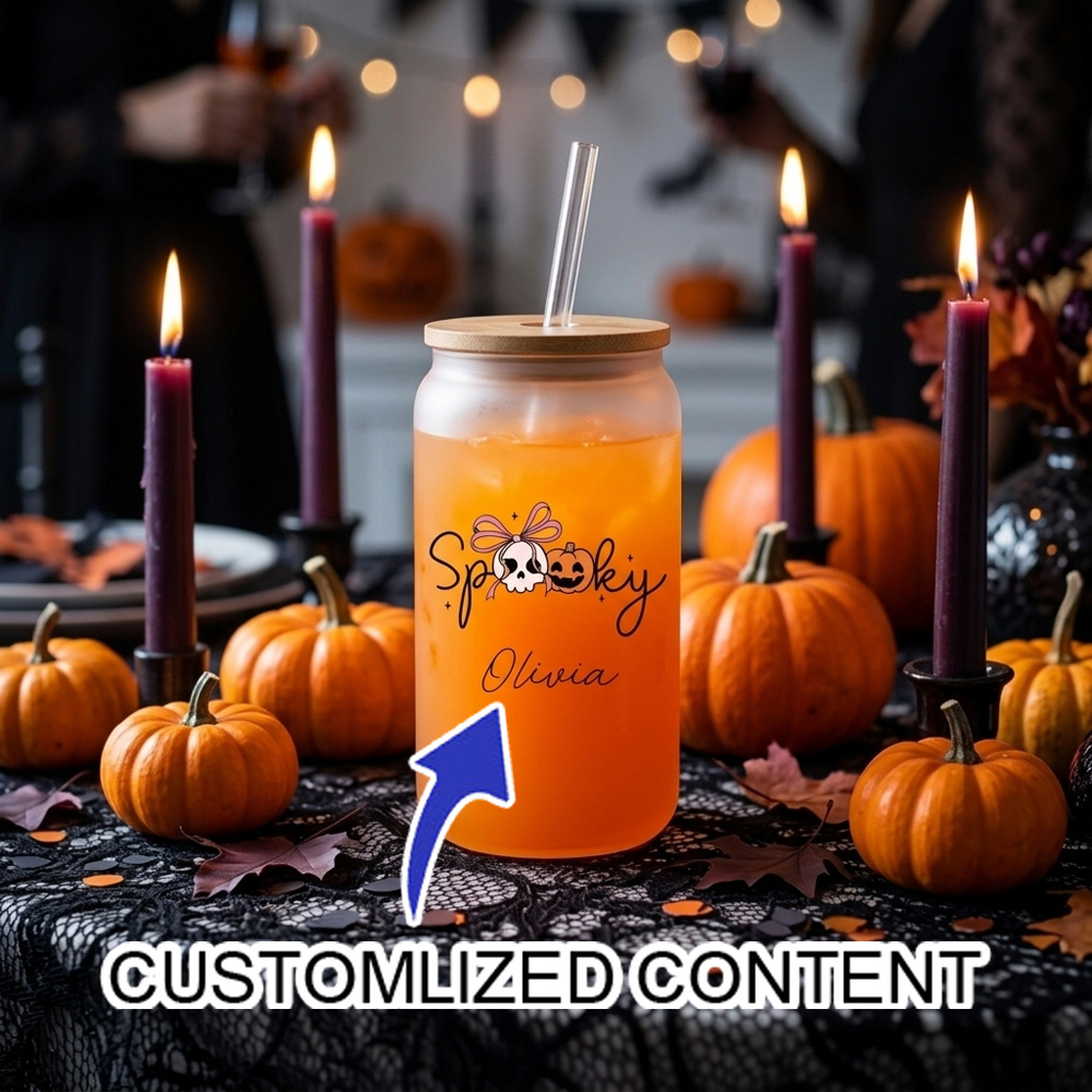 Custom Name Spooky Halloween G - Reusable Straw review and price