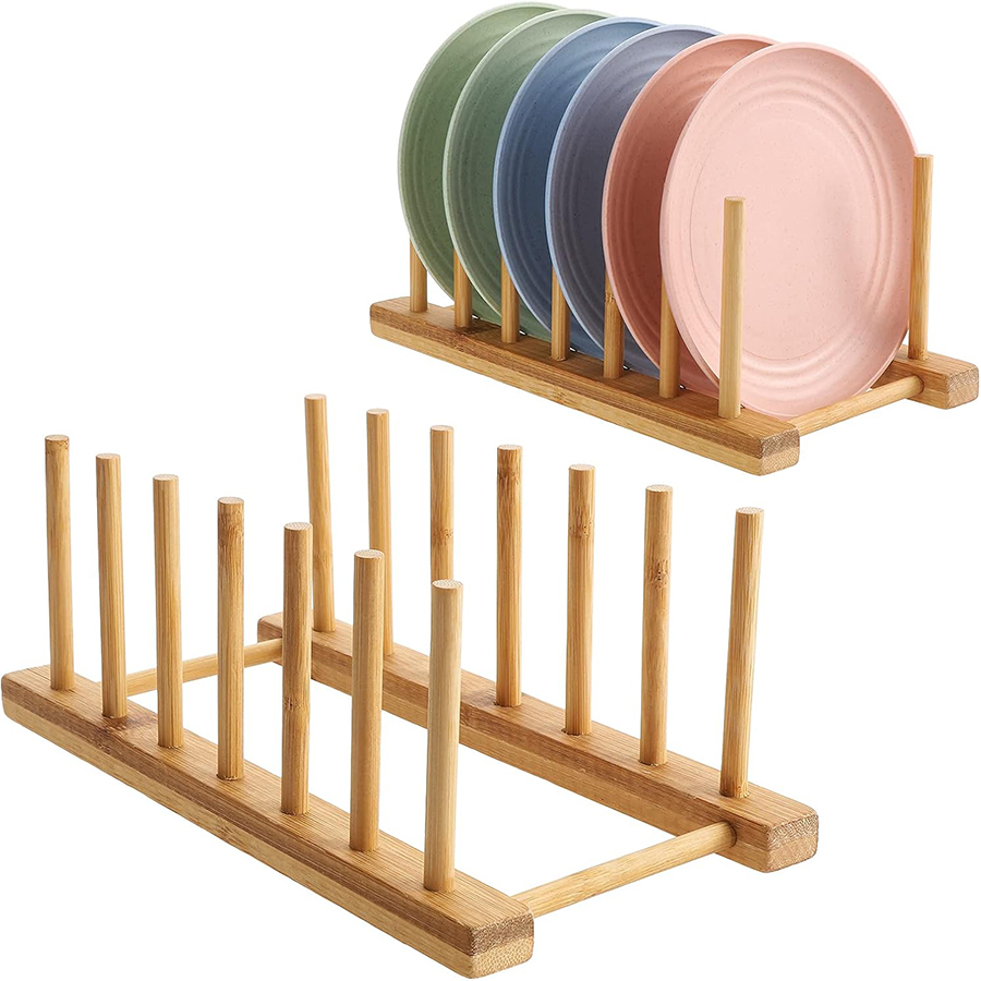 1pcs/2pcs Bamboo Dish Rack, Pl - Bamboo Cutlery review and price