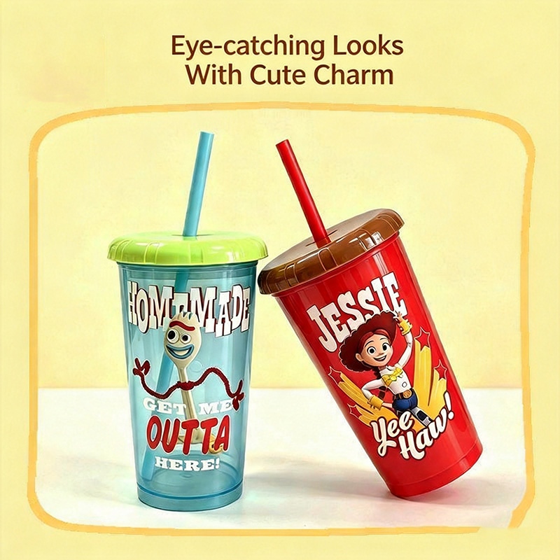 Toy Story 5 Plastic Straw Cups - Reusable Straw review and price