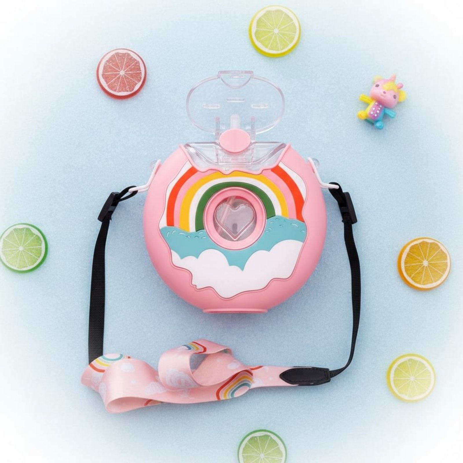 Donut Water Bottle Leak-Resist - Reusable Straw review and price